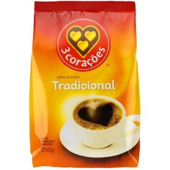 CAFE 3 CORAÇÕES TRADICIONAL 250G