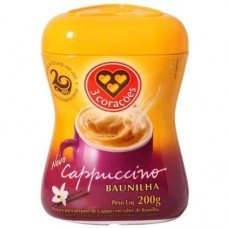 CAPPUCCINO 3 CORAÇÕES BAUNILHA 200G