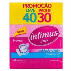 ABSORVENTE INTIMUS DAYS CUIDADO DIARIO LEV40 PG30