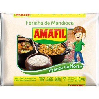 FARINHA DE MANDIOCA DU NORTE BRANCA AMAFIL 1 KG