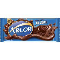 CHOCOLATE ARCOR AO LEITE 80GR