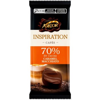 CHOCOLATE ARCOR AMARGO CARAMELO 70 PC  80 GR