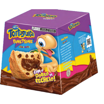 PANETTONE ARCOR TORTUGUITA CHOCOLATE 510 GR