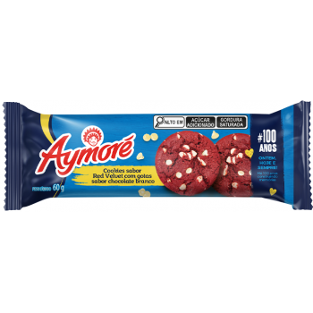 BISCOITO AYMORE COOKIE GOTAS CHOCOLATE BRANCO 60 G