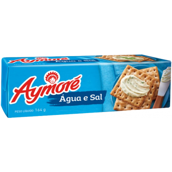 BISCOITO AYMORE ÁGUA E SAL 164 GR