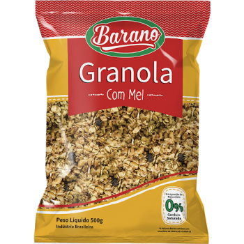 GRANOLA BARANO C/MEL 500G