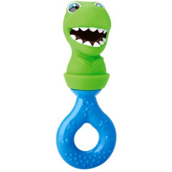 BRINQ. MORDEDOR E CHOCALHO DINO DIVERTOYS 26 CM