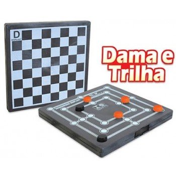 BRINQ. JOGO DAMA E TRILHA 