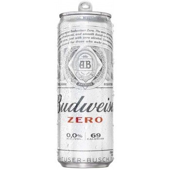 CERVEJA BUDWEISER ZERO LATA 350 ML