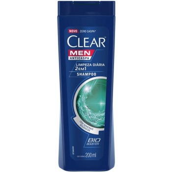 SHAMPOO CLEAR MEN LIMPEZA DIARIA 2X1 200ML