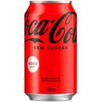 REFRIGERANTE COCA COLA ZERO LATA 350ML