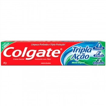 CREME DENTAL COLGATE TRIPLA ACAO MENTA 90G