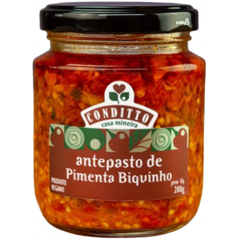 ANTEPASTO DE PIMENTA BIQUINHO CONDITTO 200 GR