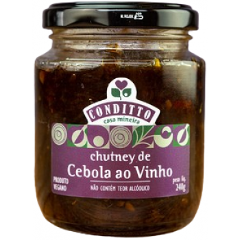 CHUTNEY DE CEBOLA AO VINHO CONDITTO 240 GR