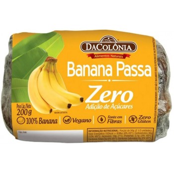 BANANA PASSA DA COLONIA ZERO AÇUCARES 200 GR