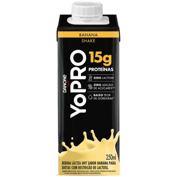 BEBIDA LACTEA DANONE YOPRO PROTEIN BANANA 250ML