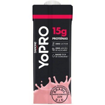 BEBIDA LACTEA DANONE YOPRO PROTEIN MORANGO 250ML