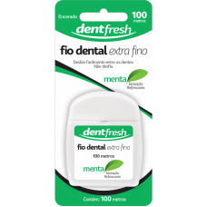 FIO DENTAL DENTFRESH MENTA EXTRA FINO 100 MTS