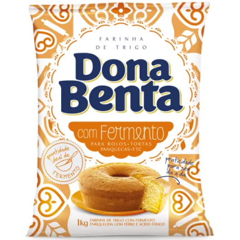 FARINHA DE TRIGO DONA BENTA C/FERMENTO 1KG