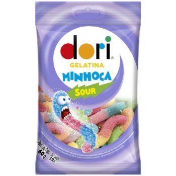 BALA DORI GELATINA MINHOCA SOUR 60 GR