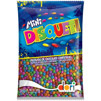 BALA DORI MINI DISQUETE CONFEITADAS 500GR