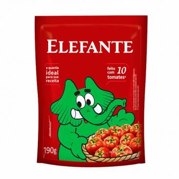 EXTRATO DE TOMATE ELEFANTE SACHÊ 190G