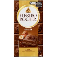 CHOCOLATE FERRERO ROCHER AO LEITE AVELA 90 GR