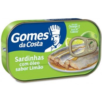 SARDINHA GOMES DA COSTA LIMÃO 125G