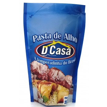 PASTA DE ALHO D´CASA TEMPERADA 200 GR