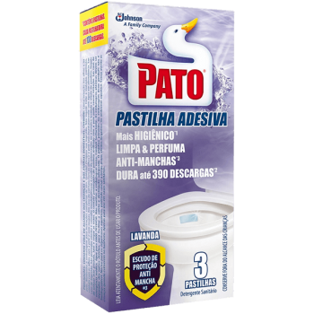 PASTILHA ADESIVA PATO LAVANDA  C/ 3 UN