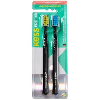 ESCOVA DENTAL KESS PRO 10 K EXTRA MACIAS C/ 2 UN