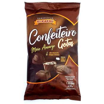 CHOCOLATE KI KAKAU CONFEITEIRO AMARGO GOTAS 1.01 K