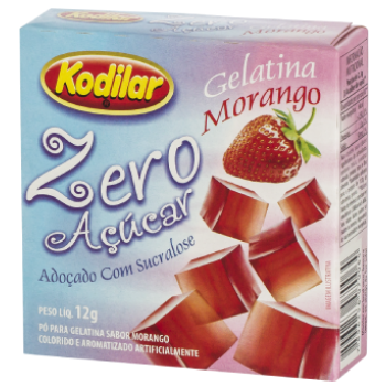 GELATINA KODILAR MORANGO ZERO 12G