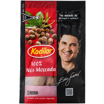 NOZ MOSCADA GRAO KODILAR 10 GR C/2 UN