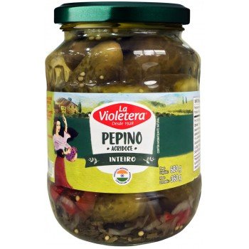 PEPINO INTEIRO AGRIDOCE LA VIOLETERA VIDRO 360G