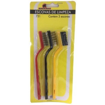 ESCOVA DE LIMPEZA COM 3 PCS BLACK BULL