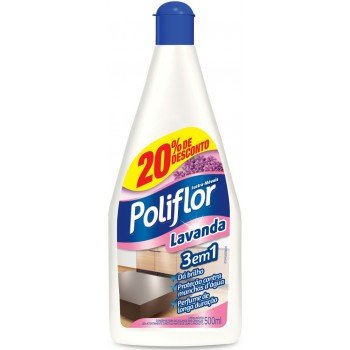 LUSTRA MOVEIS POLIFLOR LAVANDA 500ML PROMOCIONAL 