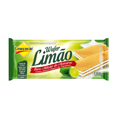 BISCOITO LOWÇUCAR WAFER LIMAO ZERO 115GR