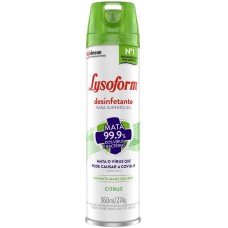 DESINFETANTE LYSOFORM AEROSOL CITRUS 360ML