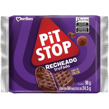 BISCOITO MARILAN PIT STOP RECHEADO TRUFADO 98G