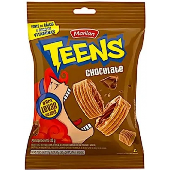 BISCOITO MARILAN TEENS CHOCOLATE 80GR