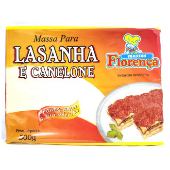 MASSA PARA LASANHA PRONTA FLORENCA 500 GR