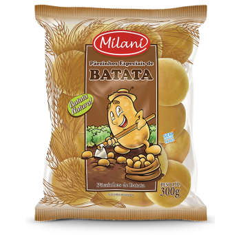 PÃO DE BATATA MILANI 300G