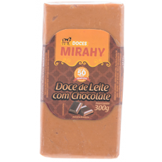 DOCE DE LEITE C/ CHOCOLATE MIRAHY BARRA 300 GR