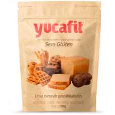 FARINHA DE MANDIOCA YUCAFIT SEM GLUTEN 500 GR