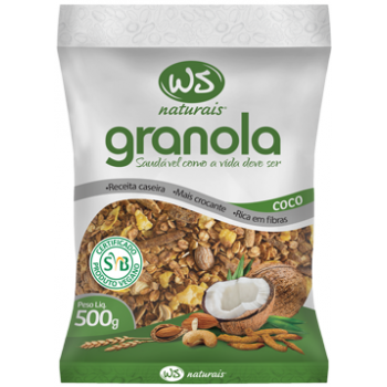 GRANOLA NATURAIS WS COM COCO 500 GR