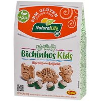 BISCOITO NATURAL LIFE S/GLUTEN BEIJINHO KIDS 80 GR