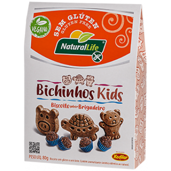 BISCOITO NATURAL LIFE S/GLUTEN BRIGADEIRO KIDS 80G