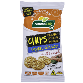 CHIPS ARROZ NATURAL LIFE PRESUNTO 70GR