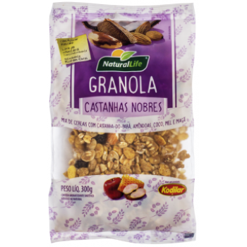 GRANOLA NATURAL LIFE CASTANHAS NOBRES 300G